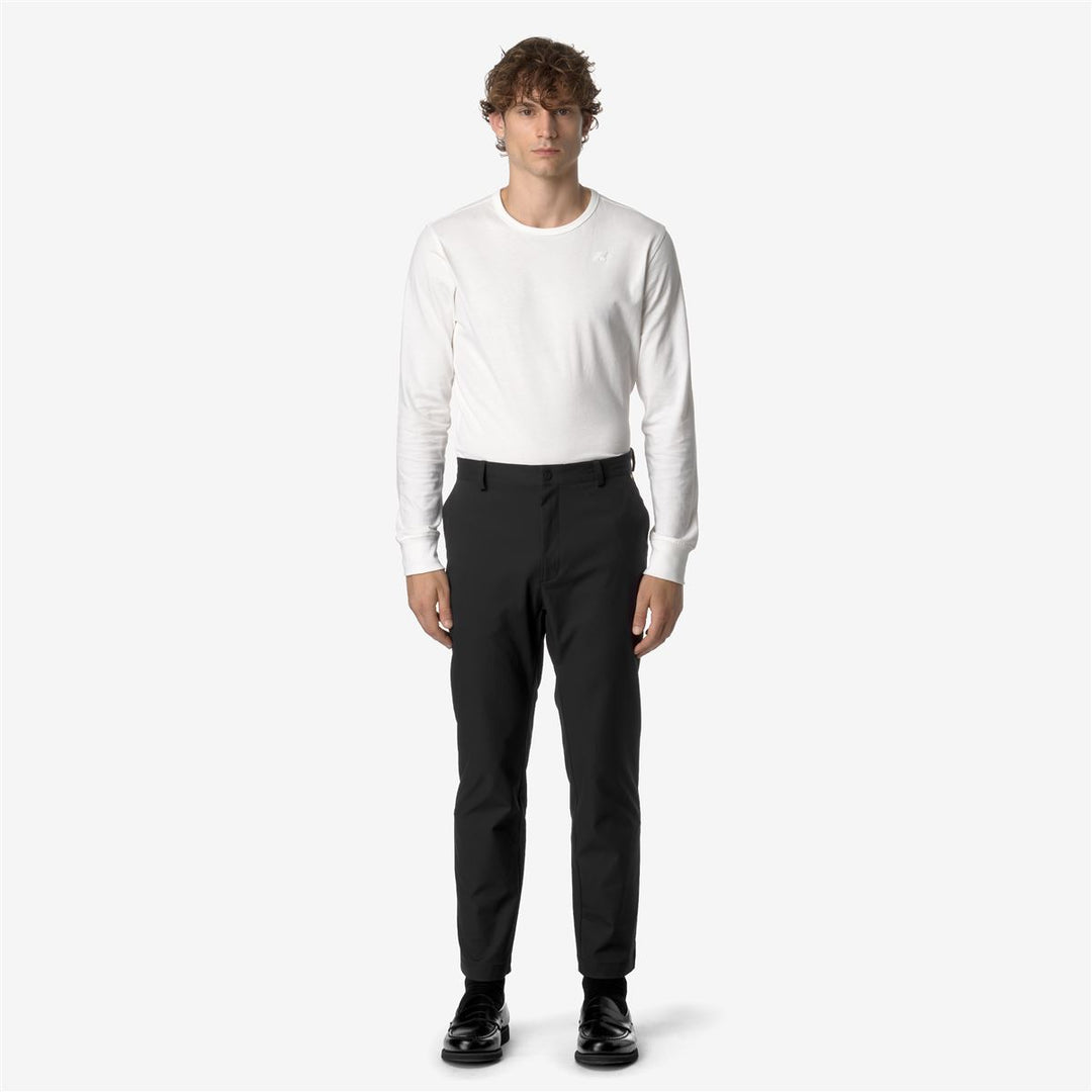 ELIA TWILL PEACH - Pants - CHINO - UNISEX - BLACK PURE