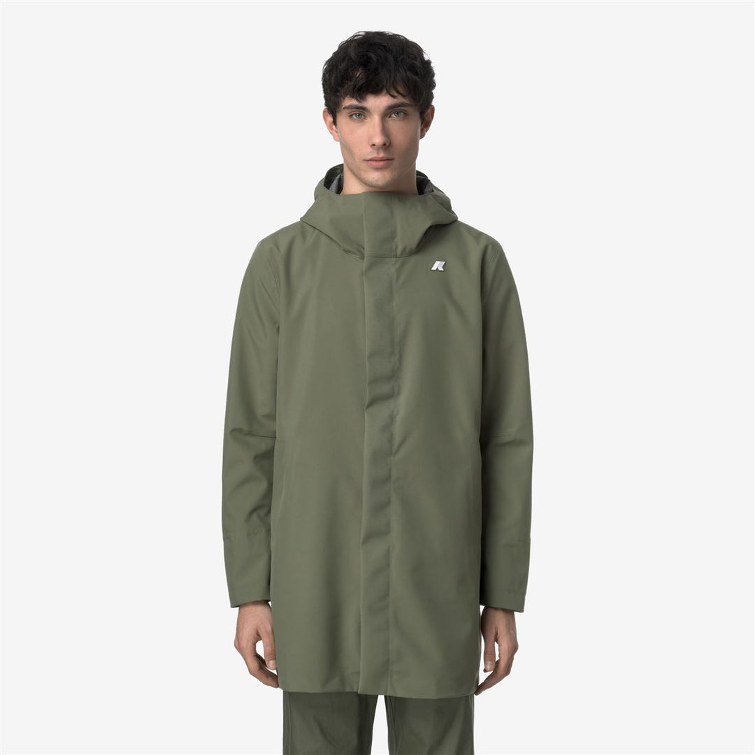 TOMMY BONDED JERSEY - Jackets - 3/4 LENGTH - MAN - GREEN LICHEN