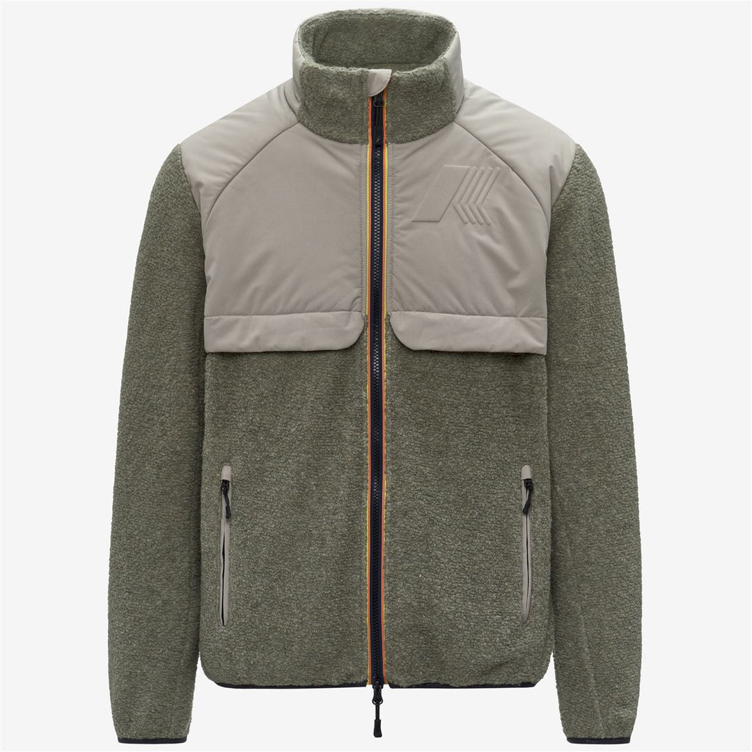 BORNES W POLAR - Fleece - Jacket - MAN - Green Oak 01