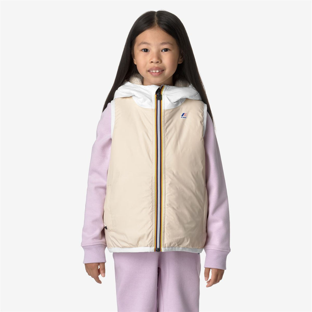 P. LE VRAI 3.0 ORLAN ORSETTO - Jackets - Vest - KID UNISEX - ECRU