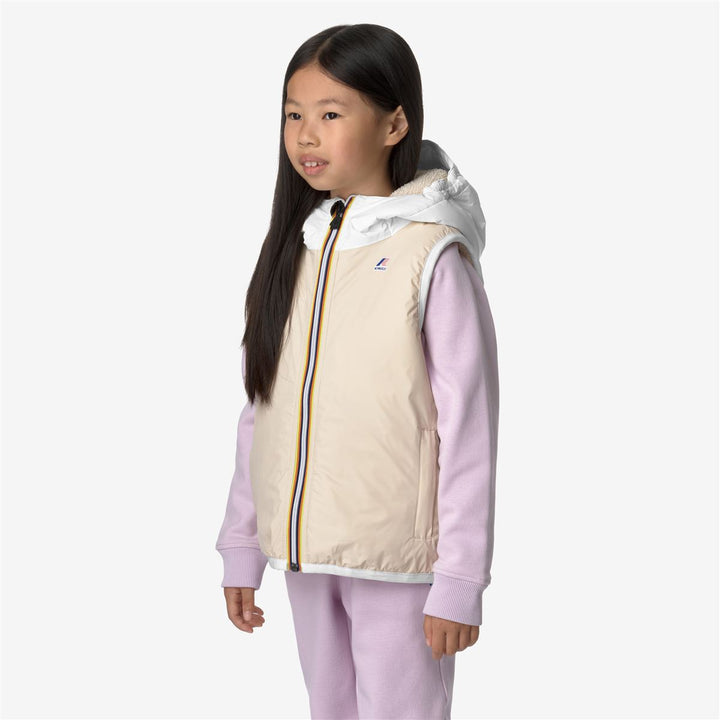 P. LE VRAI 3.0 ORLAN ORSETTO - Jackets - Vest - KID UNISEX - ECRU