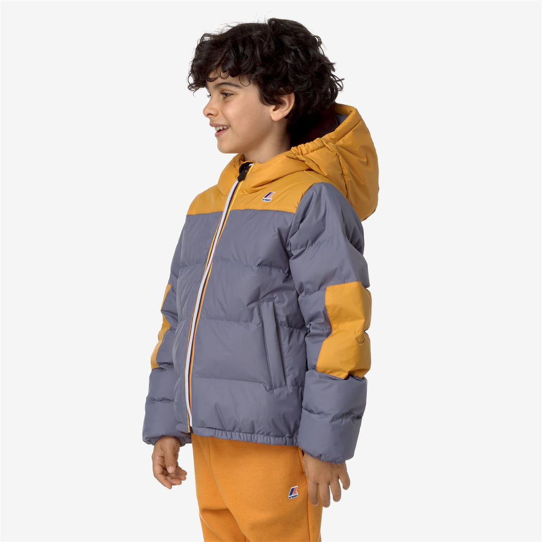 P. LE VRAI 3.0 CLAUDE HEAVY WARM - Jackets - Mid - KID UNISEX - GREY BLUE AVIO-YELLOW INCA