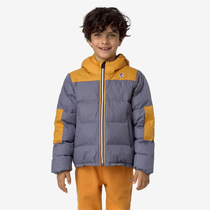 P. LE VRAI 3.0 CLAUDE HEAVY WARM - Jackets - Mid - KID UNISEX - GREY BLUE AVIO-YELLOW INCA