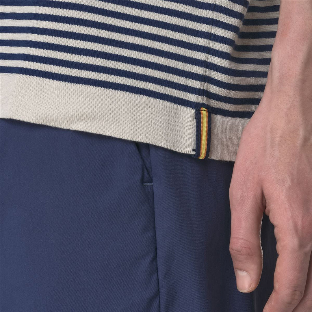 COMBE STRIPES - Knitwear - Pull  Over - MAN - BEIGE LT-BLUE DEPTHS