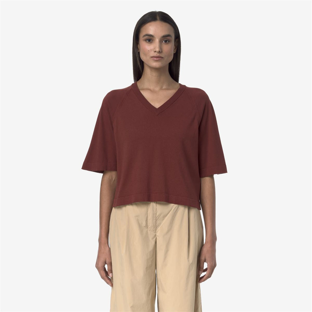 MAROL - Knitwear - Pull  Over - WOMAN - BROWN FIERY