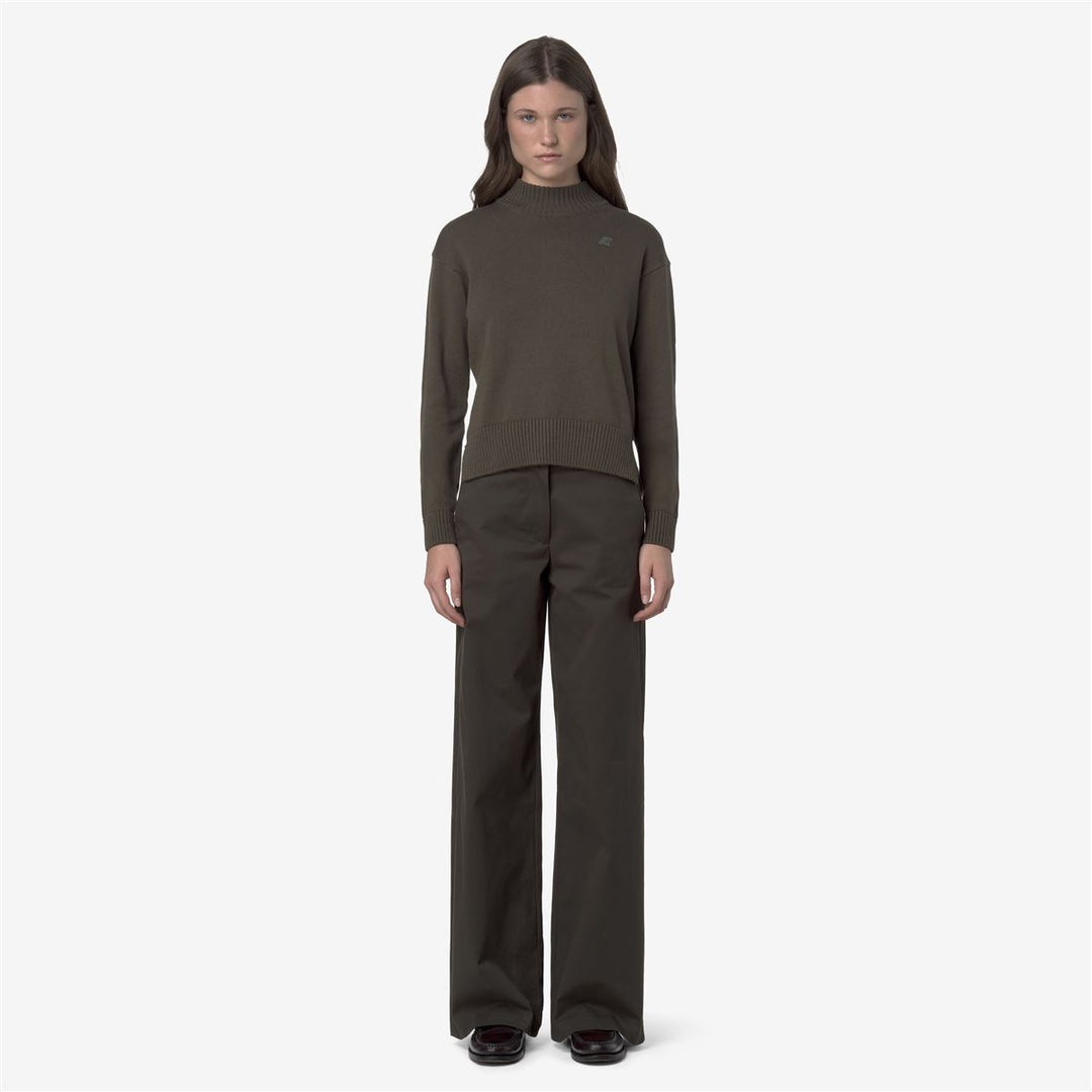 TYANNE TWILL TECH PEACH - Pants - CHINO - WOMAN - Black Olive main