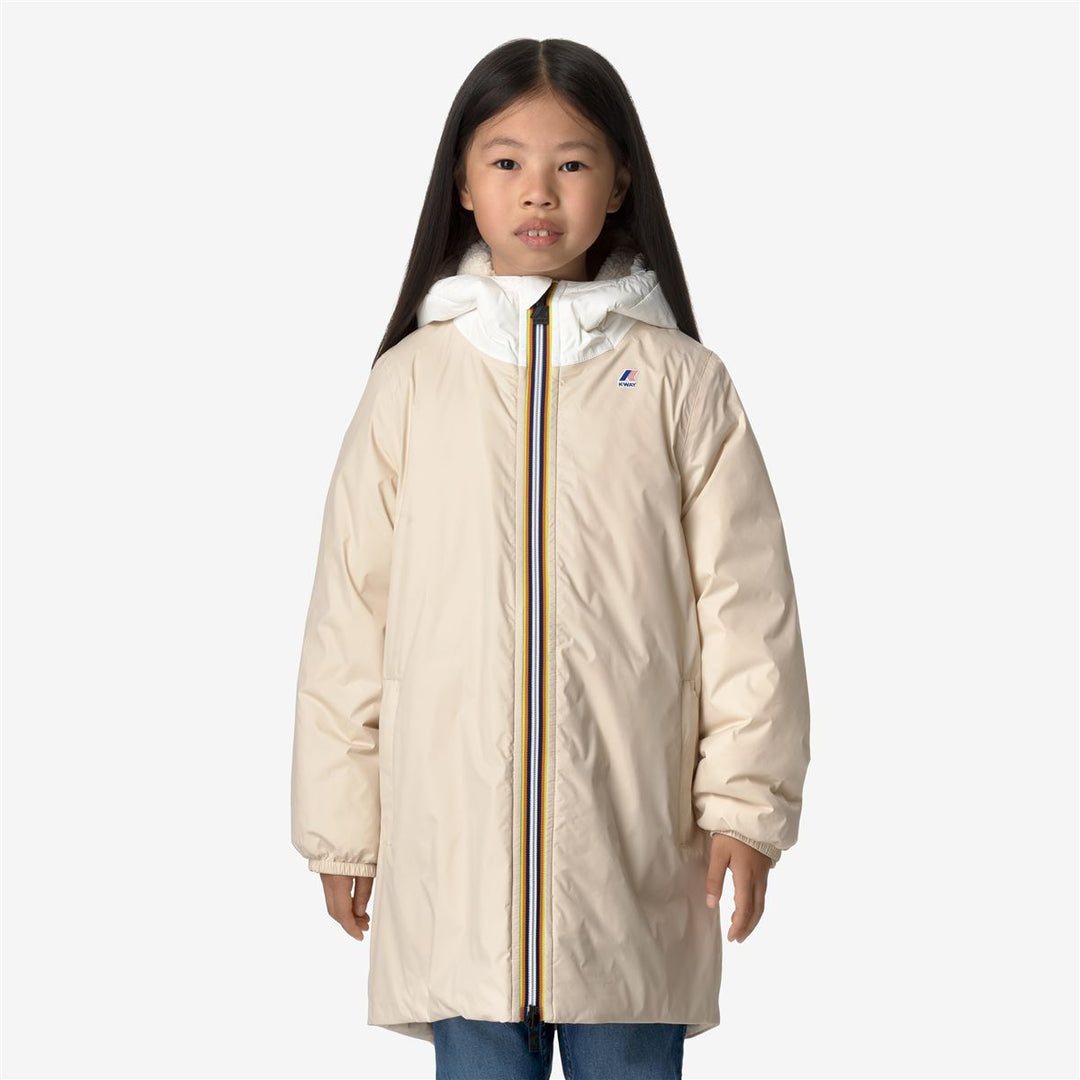 P. LE VRAI 3.0 EIFFEL ORSETTO - Jackets - 3/4 LENGTH - KID UNISEX - ECRU-BEIGE GREY