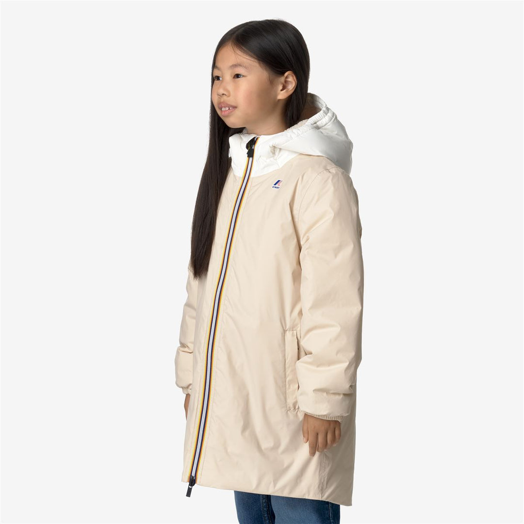 P. LE VRAI 3.0 EIFFEL ORSETTO - Jackets - 3/4 LENGTH - KID UNISEX - ECRU-BEIGE GREY