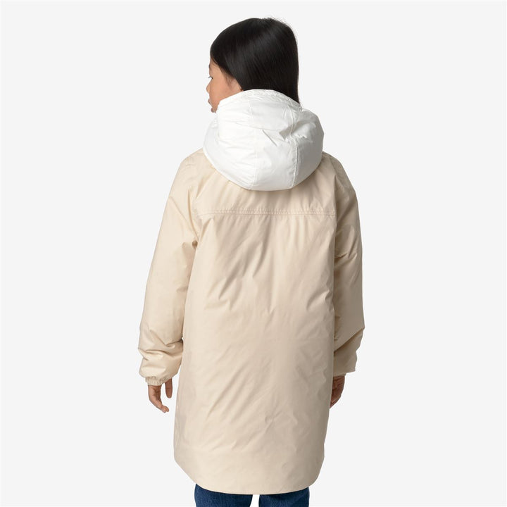 P. LE VRAI 3.0 EIFFEL ORSETTO - Jackets - 3/4 LENGTH - KID UNISEX - ECRU-BEIGE GREY