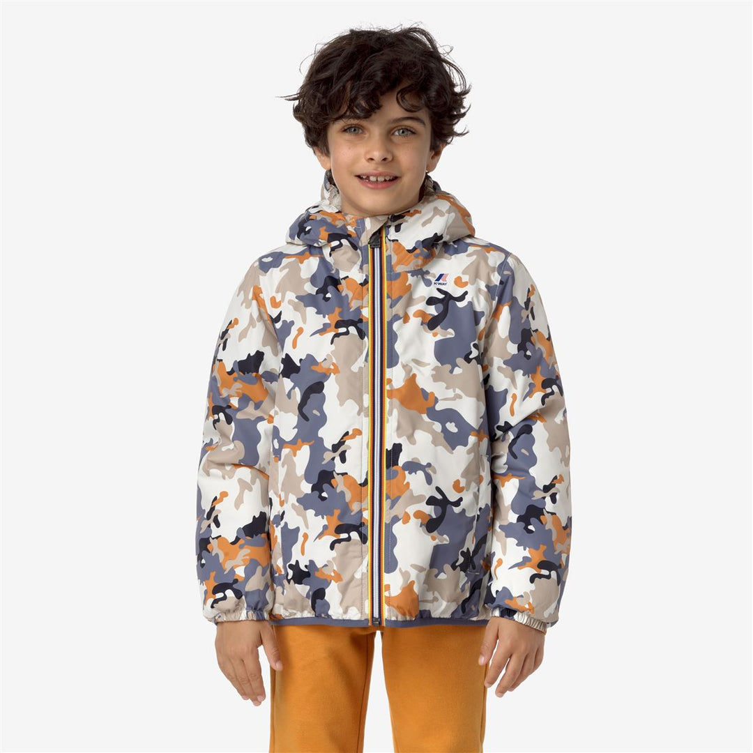 P. LE VRAI 3.0 CLAUDE ORSETTO GRAPHIC - Jackets - Mid - KID UNISEX - ECRU-CAMO BOY AVIO