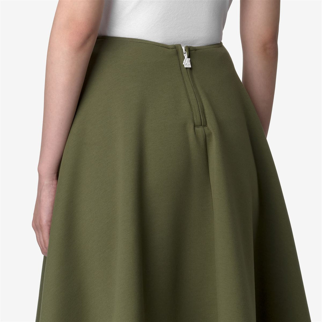 BERENIL LIGHT SPACER - Skirts - Longuette - WOMAN - GREEN CYPRESS