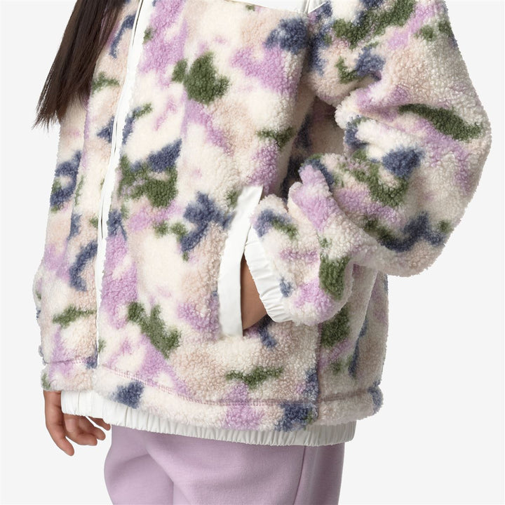 LE VRAI 3.0 P. JILDAZ ORSETTO GRAPHIC - Fleece - Jacket - KID UNISEX - WHITE-CAMO GIRL PINK