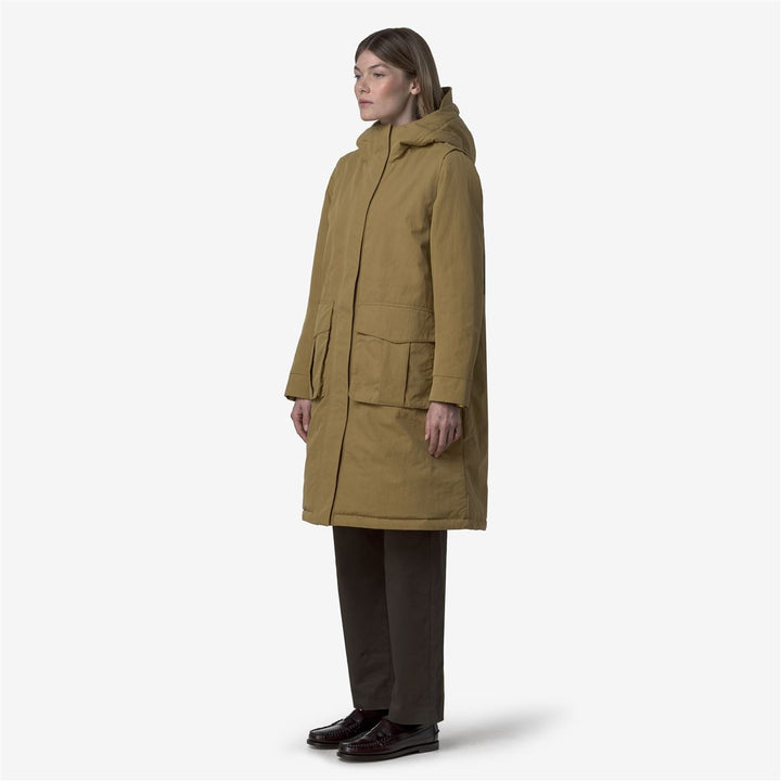 BRUNIL COTTON FEEL - Jackets - Long - WOMAN - Beige Seed-Beige FUR 3