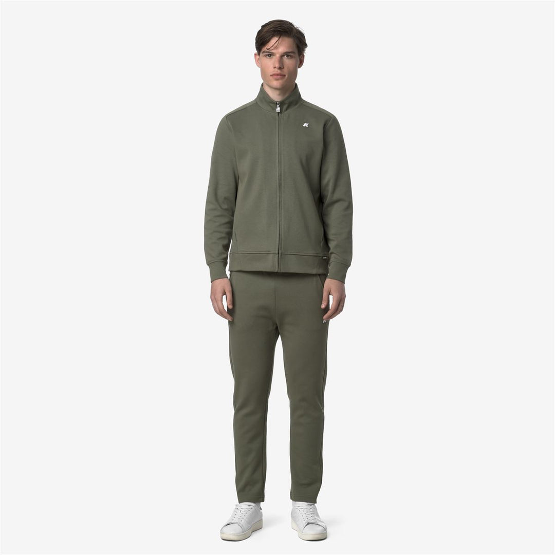 ITON INTERLOCK - Pantalons - Pantalon de sport - Homme - Green Lichen main