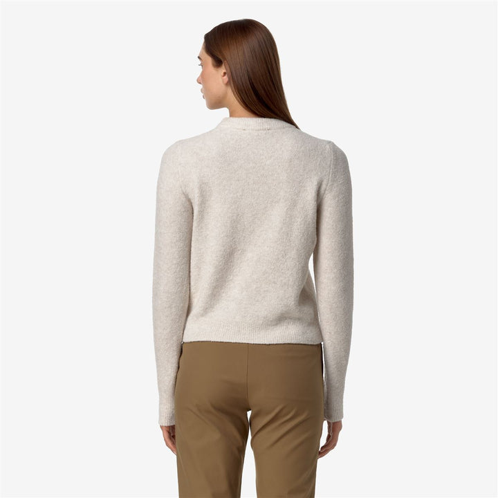 CLARISSE WOOL MERINO BOUCLE - Knitwear - Pull  Over - WOMAN - BEIGE  MOONBEAM