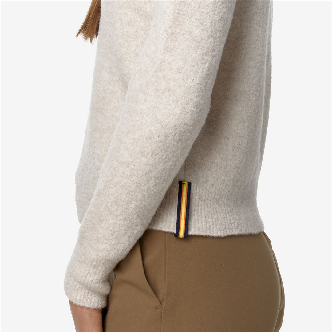 CLARISSE WOOL MERINO BOUCLE - Knitwear - Pull  Over - WOMAN - BEIGE  MOONBEAM