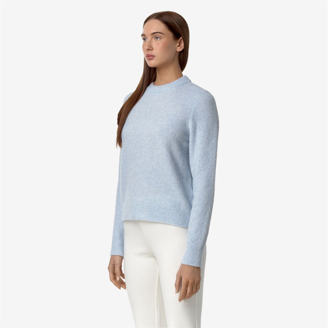 CLARISSE WOOL MERINO BOUCLE - Knitwear - Pull  Over - WOMAN - BLUE BALLAD