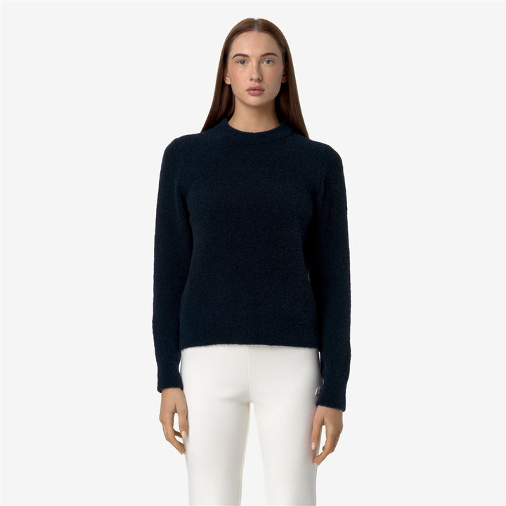 CLARISSE WOOL MERINO BOUCLE - Knitwear - Pull  Over - WOMAN - BLUE DEPTH