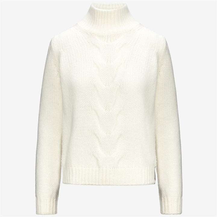 FUZZY WOOL MERINO BLEND - Knitwear - Pull  Over - WOMAN - WHITE GARDENIA