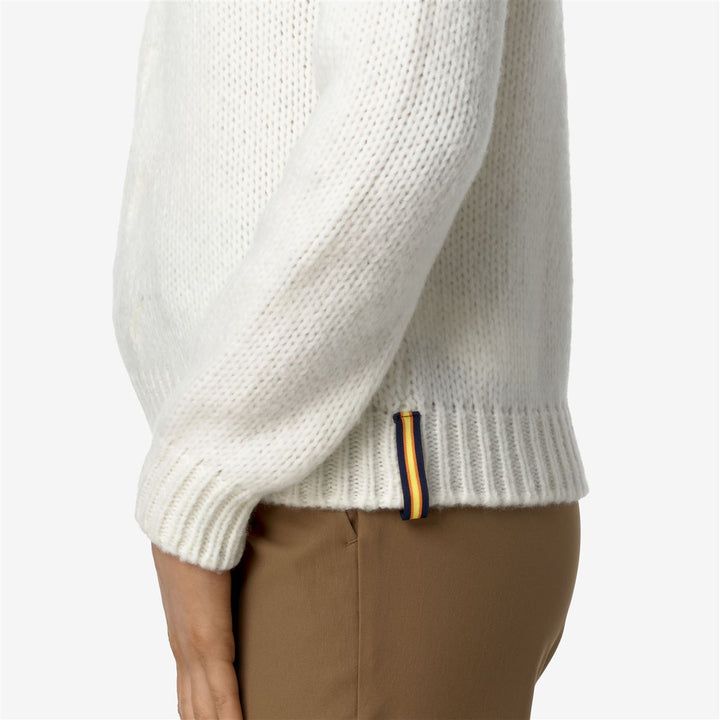 FUZZY WOOL MERINO BLEND - Knitwear - Pull  Over - WOMAN - WHITE GARDENIA