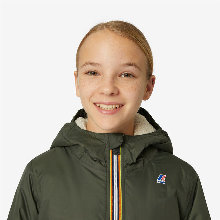 P. LE VRAI 3.0 CLAUDE ORSETTO - Jackets - Mid - KID UNISEX - ECRU-GREEN BLACKISH