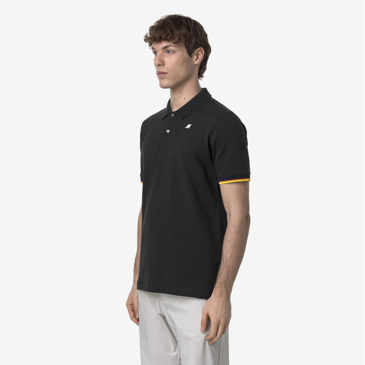 VINCENT PIQUE - Polo Shirts - Polo - MAN - BLACK PURE