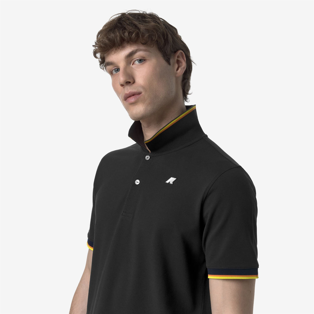 VINCENT PIQUE - Polo Shirts - Polo - MAN - BLACK PURE