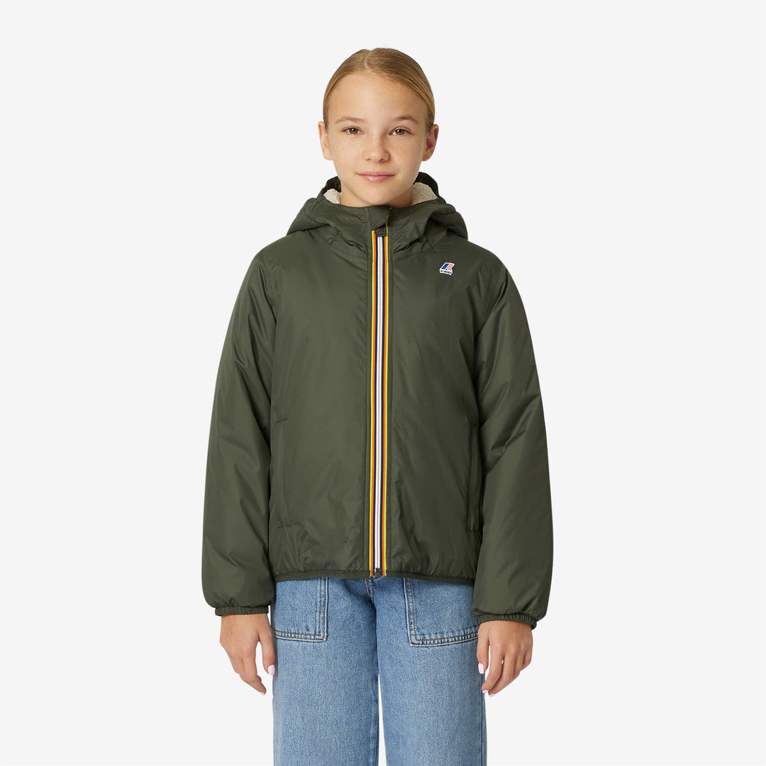 P. LE VRAI 3.0 CLAUDE ORSETTO - Jackets - Mid - KID UNISEX - ECRU-GREEN BLACKISH