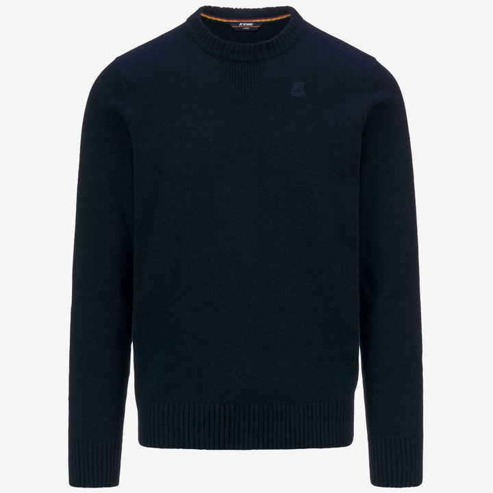 SEBASTIEN LAMBSWOOL - Knitwear - Pull  Over - MAN - BLUE DEPTH