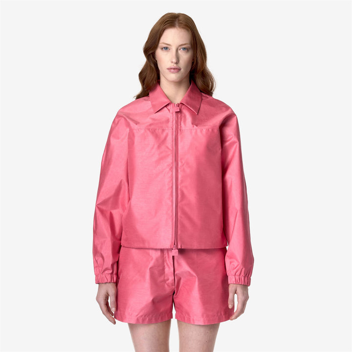 SOISIR SHANTUNG - LIKE 2L - Jackets - Short - WOMAN - PINK CAMELIA SHANTUNG