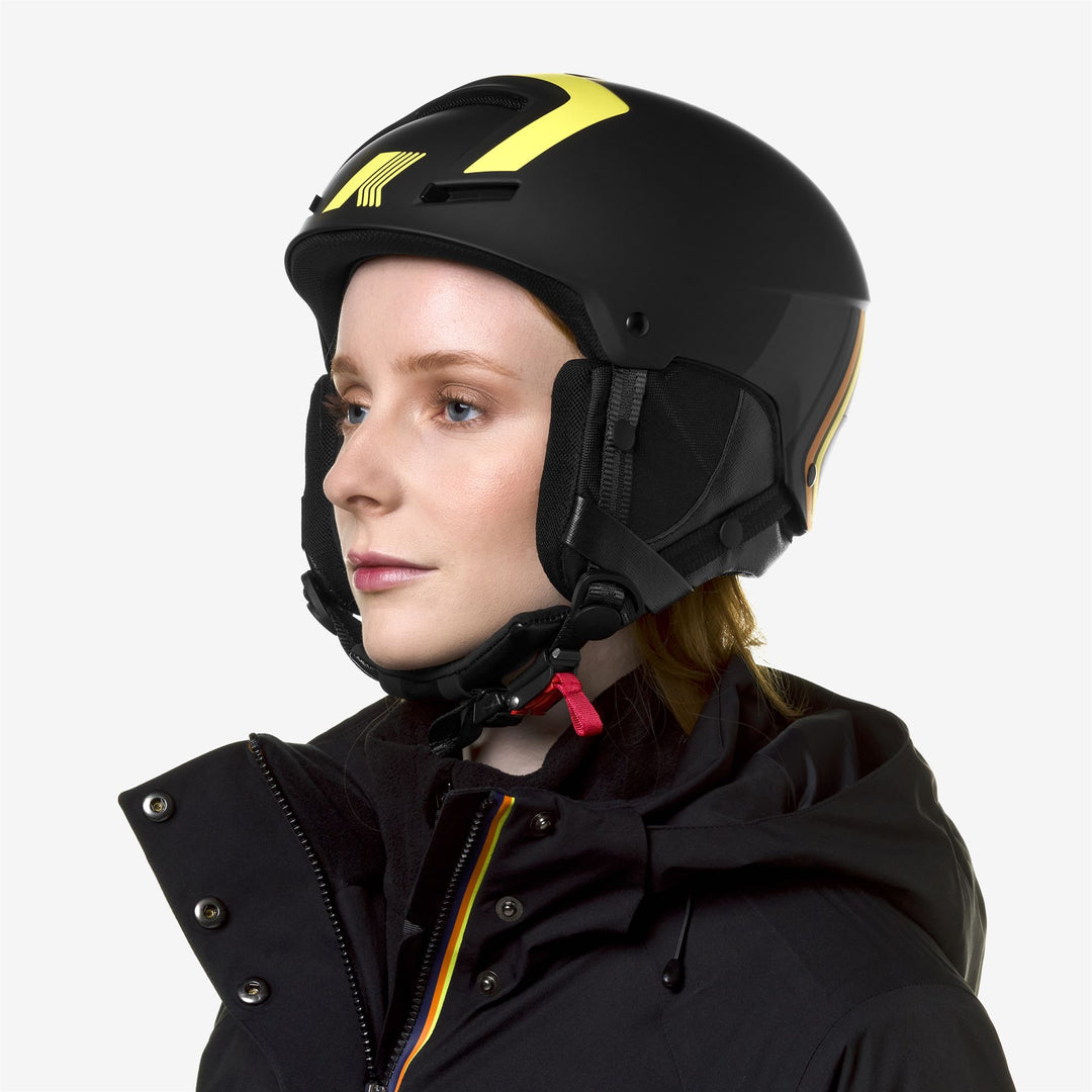 FAITO K-Way - Helmets - Helmet - UNISEX - BLACK P-YELLOW-ORANGE-BLUE