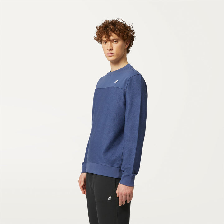 JULIO - Fleece - Pull  Over - MAN - BLUE INDIGO