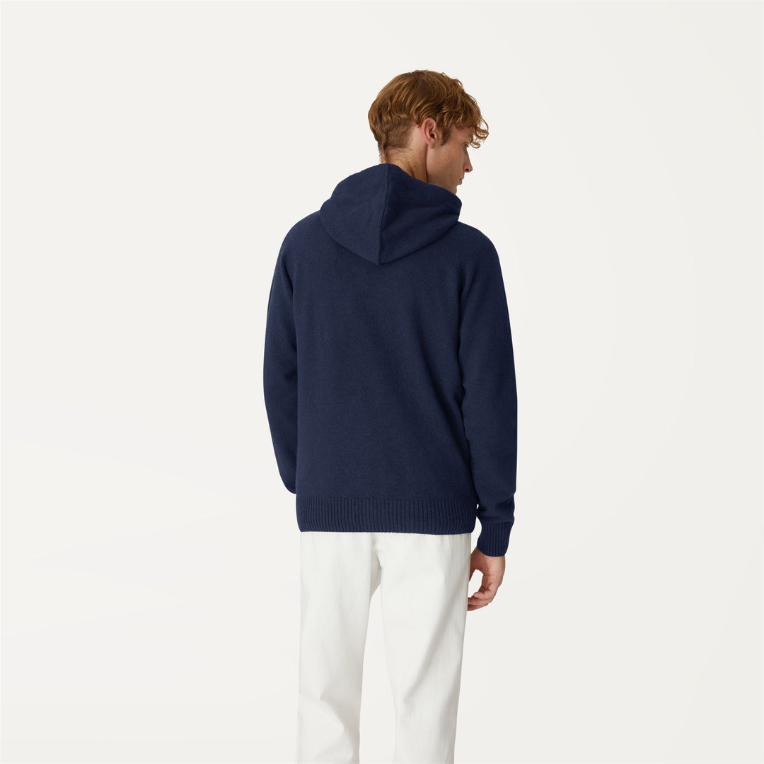 MARCY LAMBSWOOL - Knitwear - Jacket - MAN - BLUE DEPTH