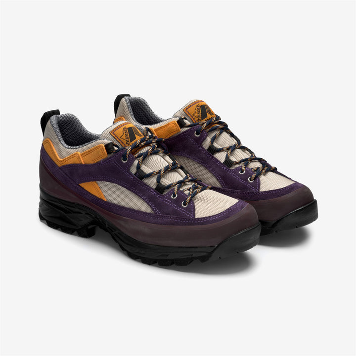 GRAPPA HIKER - Laced Shoes - Low Cut - UNISEX - BROWN-VIOLET-ORANGE