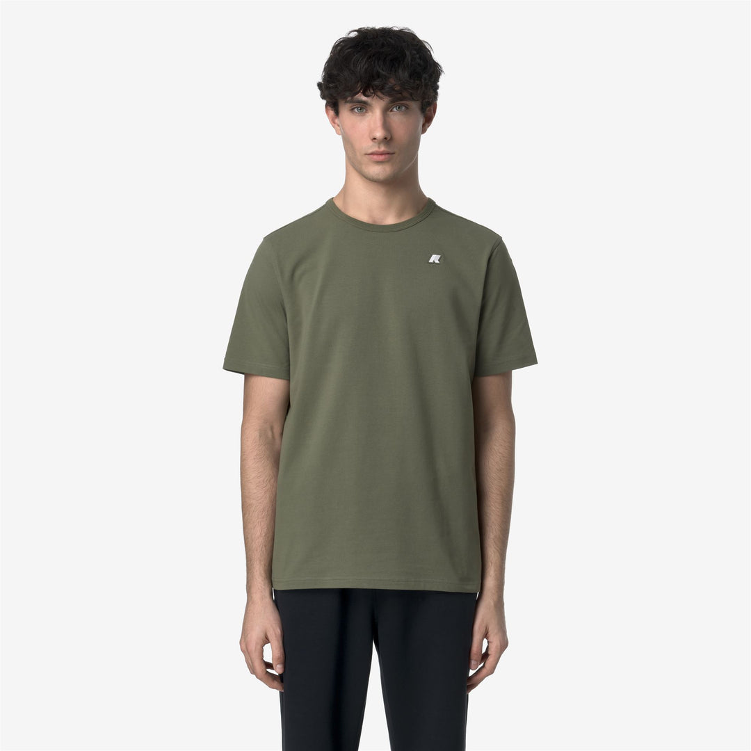 ADAME LIGHT STRETCH JERSEY - T-ShirtsTop - T-Shirt - MAN - GREEN LICHEN