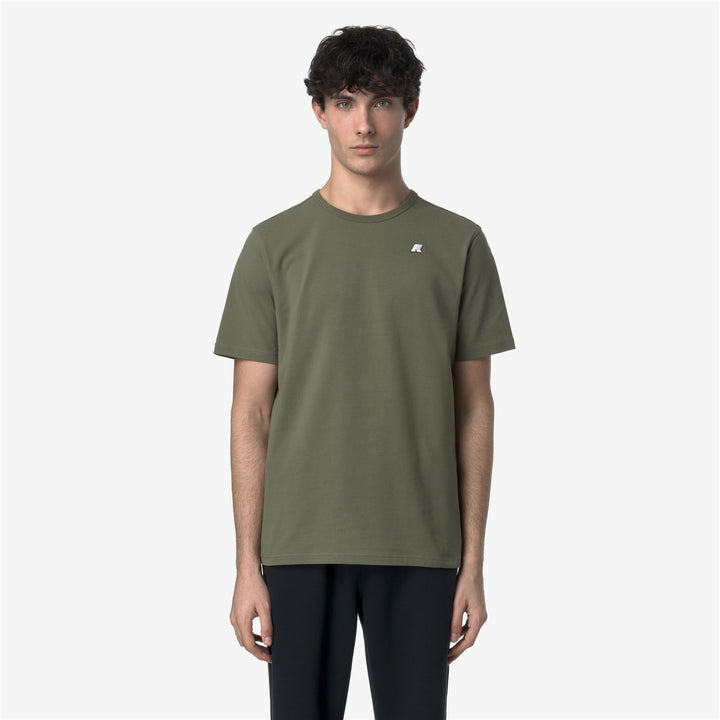 ADAME LIGHT STRETCH JERSEY - T-ShirtsTop - T-Shirt - MAN - GREEN LICHEN