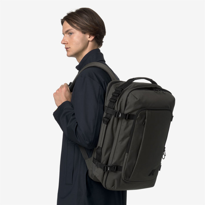 SALOME - Bags - Backpack - UNISEX - GREEN BLACKISH