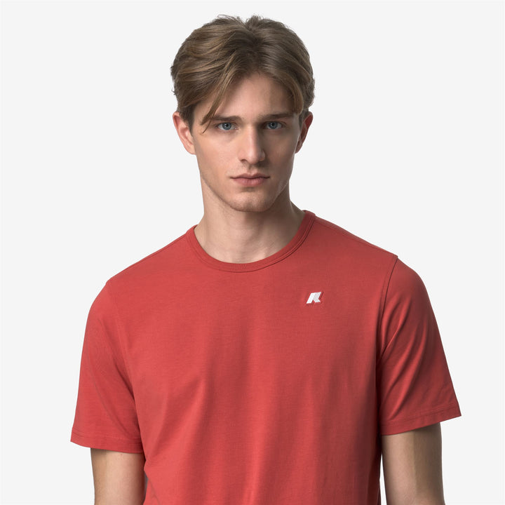 ADAME LIGHT STRETCH JERSEY - T-ShirtsTop - T-Shirt - MAN - RED JASPER